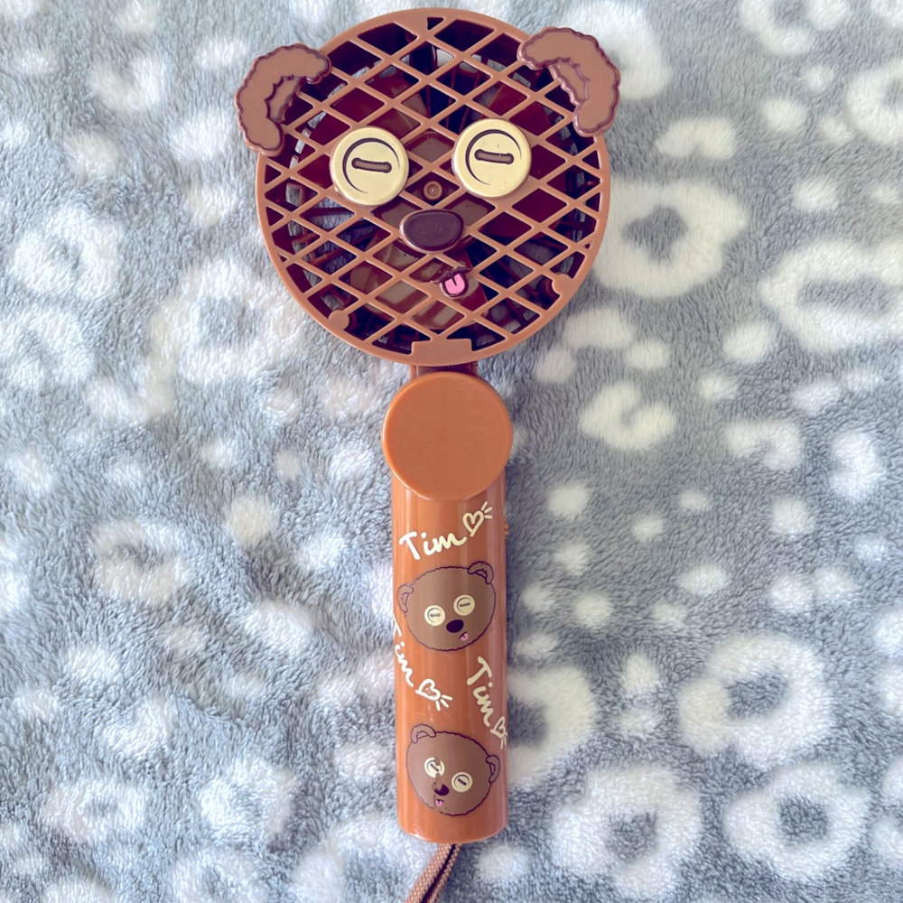 Universal Studios Despicable Me Tim the Teddy handheld battery powered fan